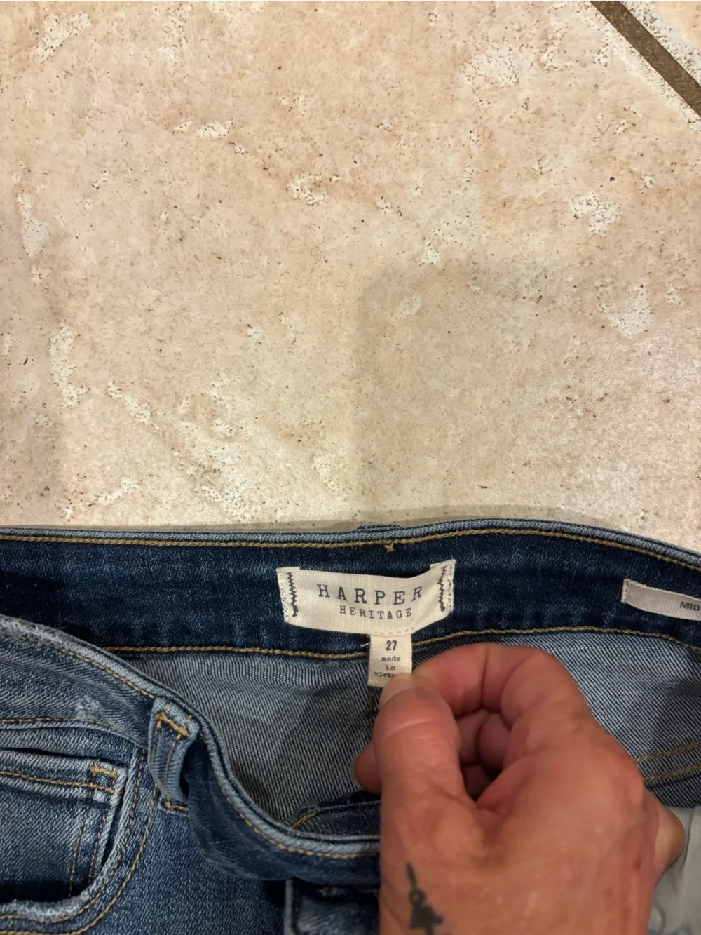 Harper heritage mid rise straight Jean